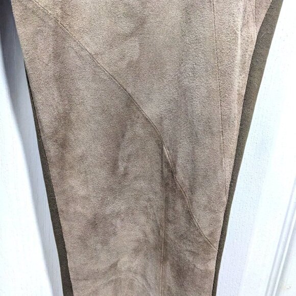 LAFAYETTE 148 | Suede and Ponte Riding Pants in Portobello - Picture 4 of 9
